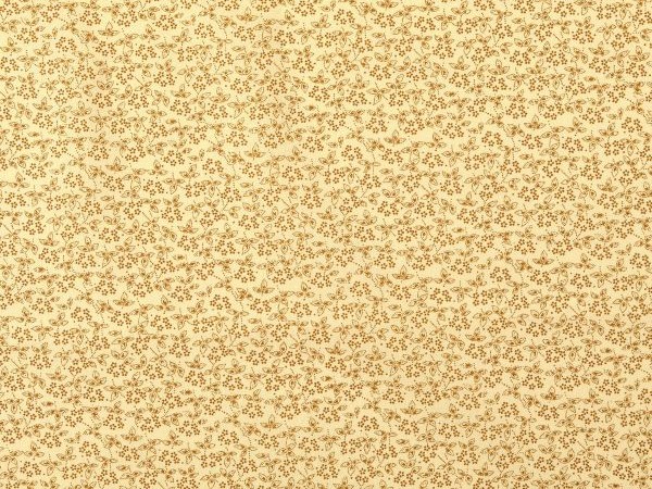 Kombistoff ecru / creme , florales Muster Kombistoff ecru / creme , florales Muster