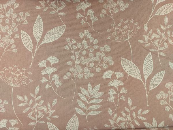 Dekostoff, Blätter, Cappuccino Dekostoff, Blätter, Cappuccino