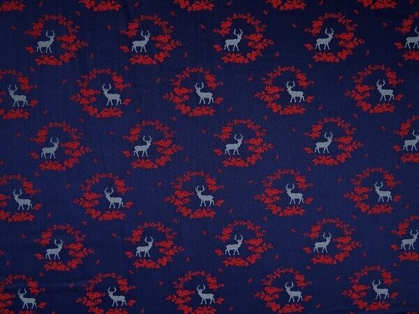 TM2001-183 Trachtenstoff,Hirsch, navy