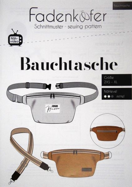 DSC06219 Schnittmuster Bauchtasche , 2XS-XL
