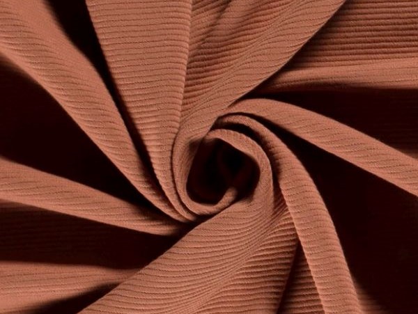 Jersey , Rippenware, muskat Jersey , Rippenware, muskat