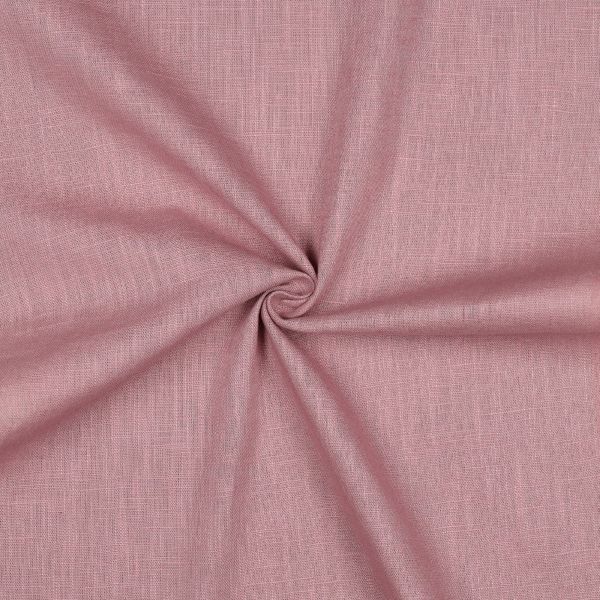 Leinen uni dusty rose