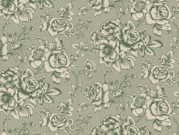 Dekostoff ,Rosen, mint Dekostoff ,Rosen, mint