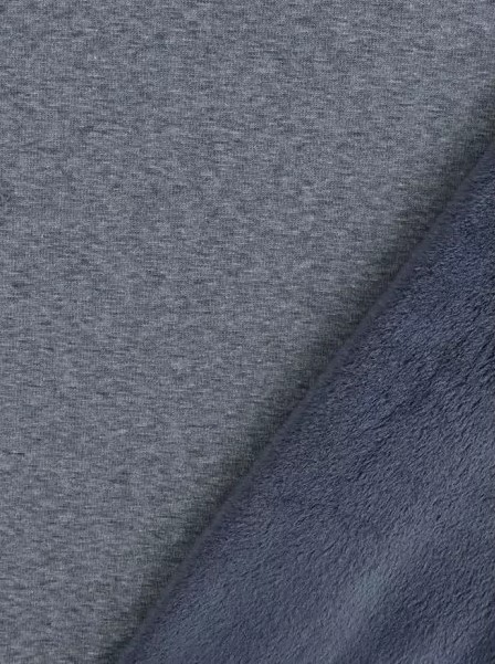 Alpenfleece marineblau meliert Alpenfleece marineblau meliert