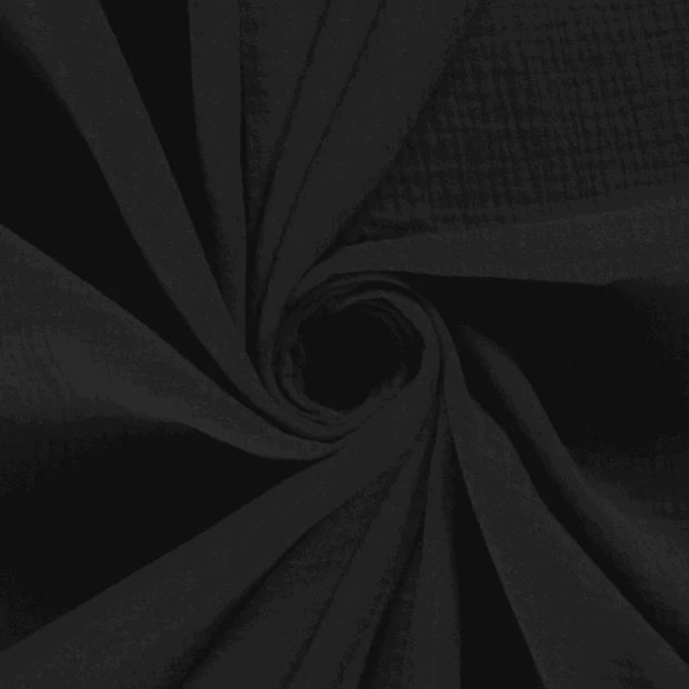 3001-069 Musselin, schwarz