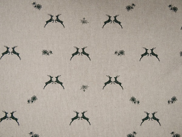 1-104530-1765-530-springende-Hirsche-gr-n Dekostoff kleiner Hirsch