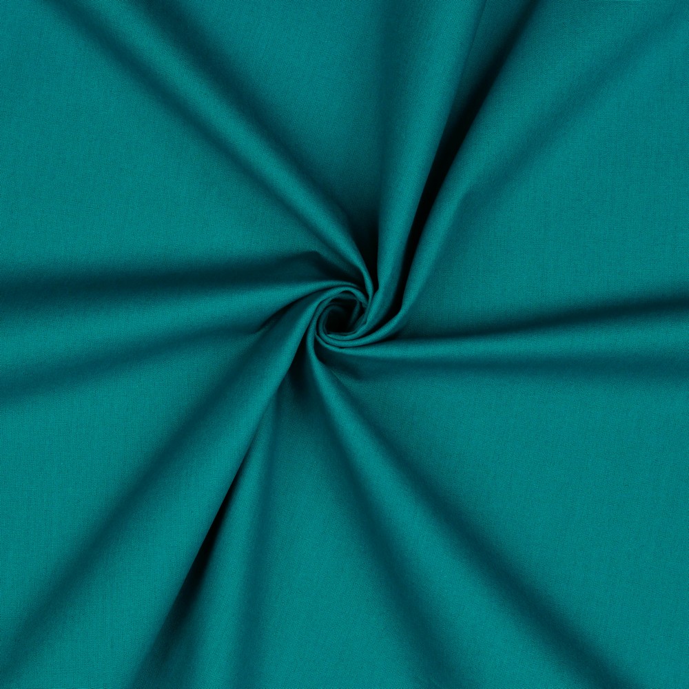 100 % Baumwolle petrol uni