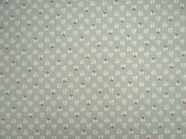 100 % Baumwolle kleine Blätter, mint