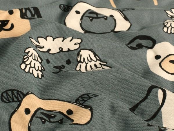 Jersey , Hunde, grau Jersey , Hunde, grau