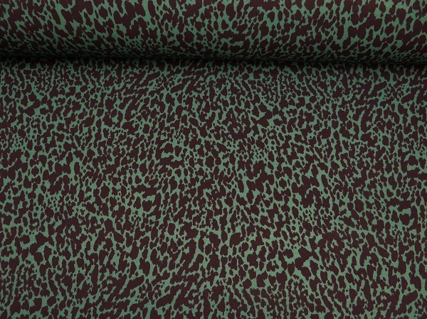 Softshell animalprint schwarz/grün