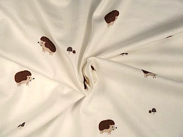 Jersey, uni, ecru , Igel