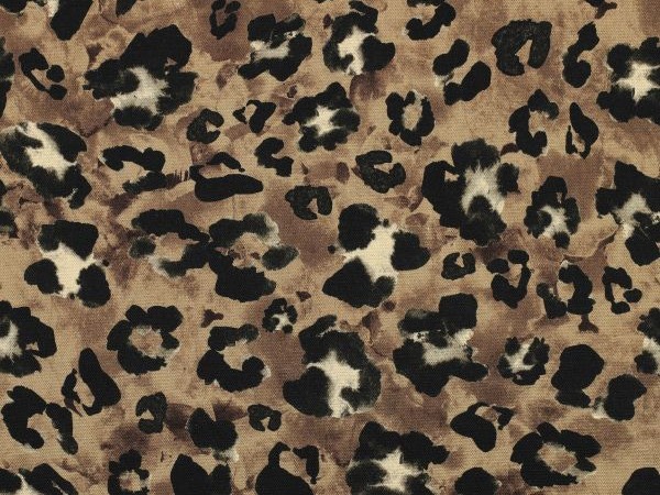 Dekostoff , Animalprint, braun