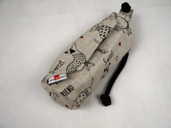 Futterbeutel-niedliche-Hunde Futterbeutel mit Innenfutter sweet dog