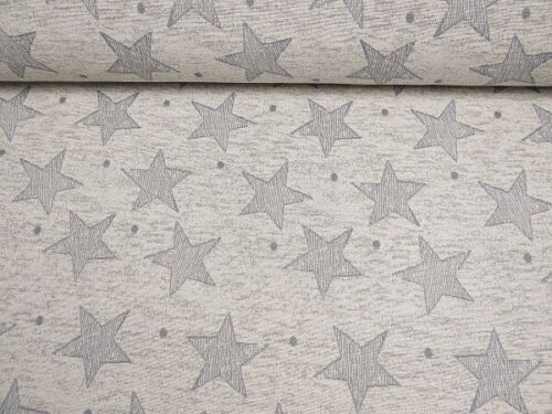 Saf-Viana Dekostoff Sterne dusty bleu