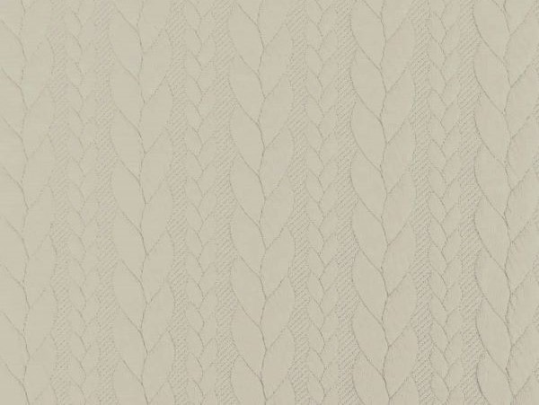 Strickstoff, Zopfmuster, ecru