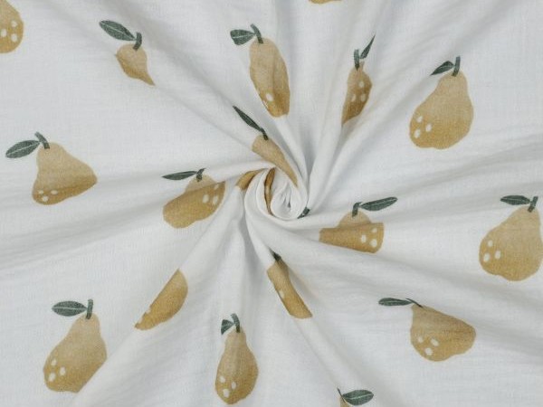 Musselin, Birne , groß, ecru Musselin, Birne , groß, ecru