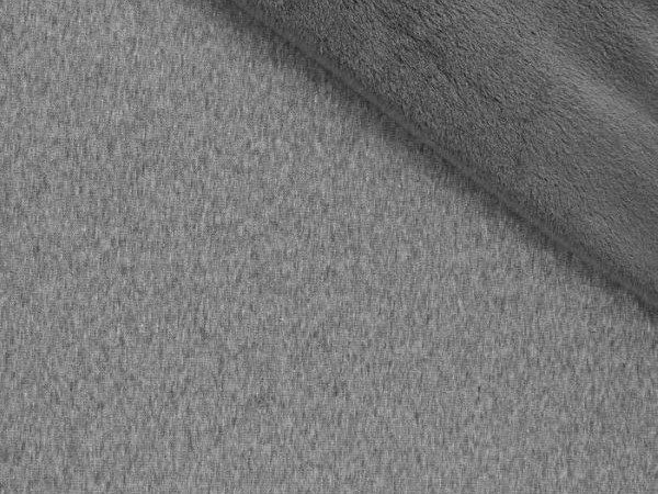 Alpenfleece dunkelgrau meliert Alpenfleece dunkelgrau meliert