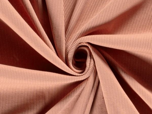 Jersey , Rippenware, coral Jersey , Rippenware, coral