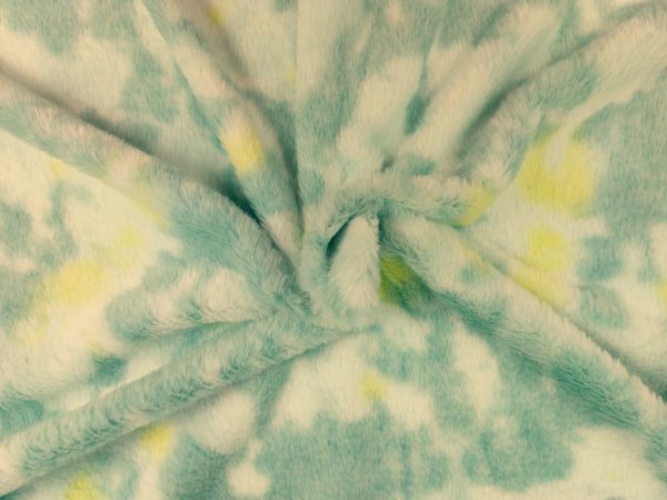 Fleece Wellness Fleckenmuster, grün