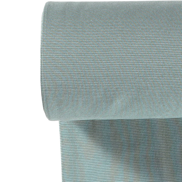 Streifenbündchen fein grün / grün Streifenbündchen fein grün / grün