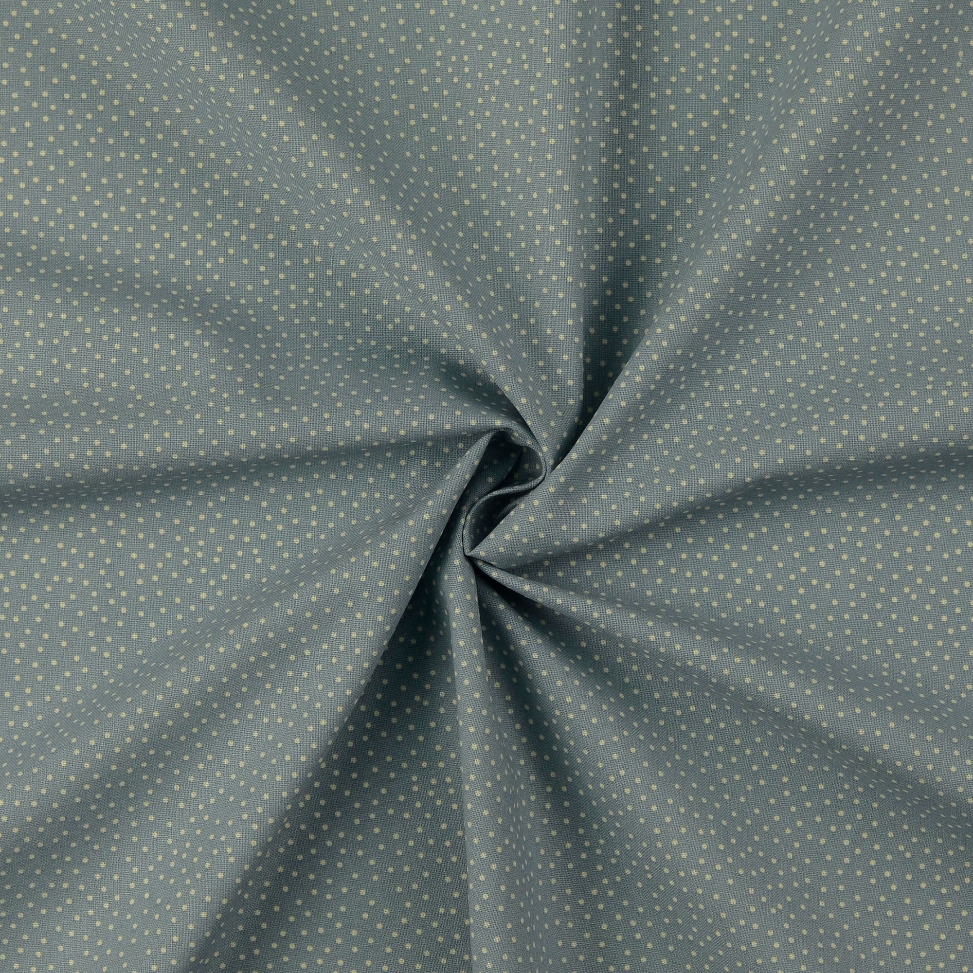 Kombistoff bleu / ecru, kleine Pünktchen Kombistoff bleu / ecru, kleine Pünktchen