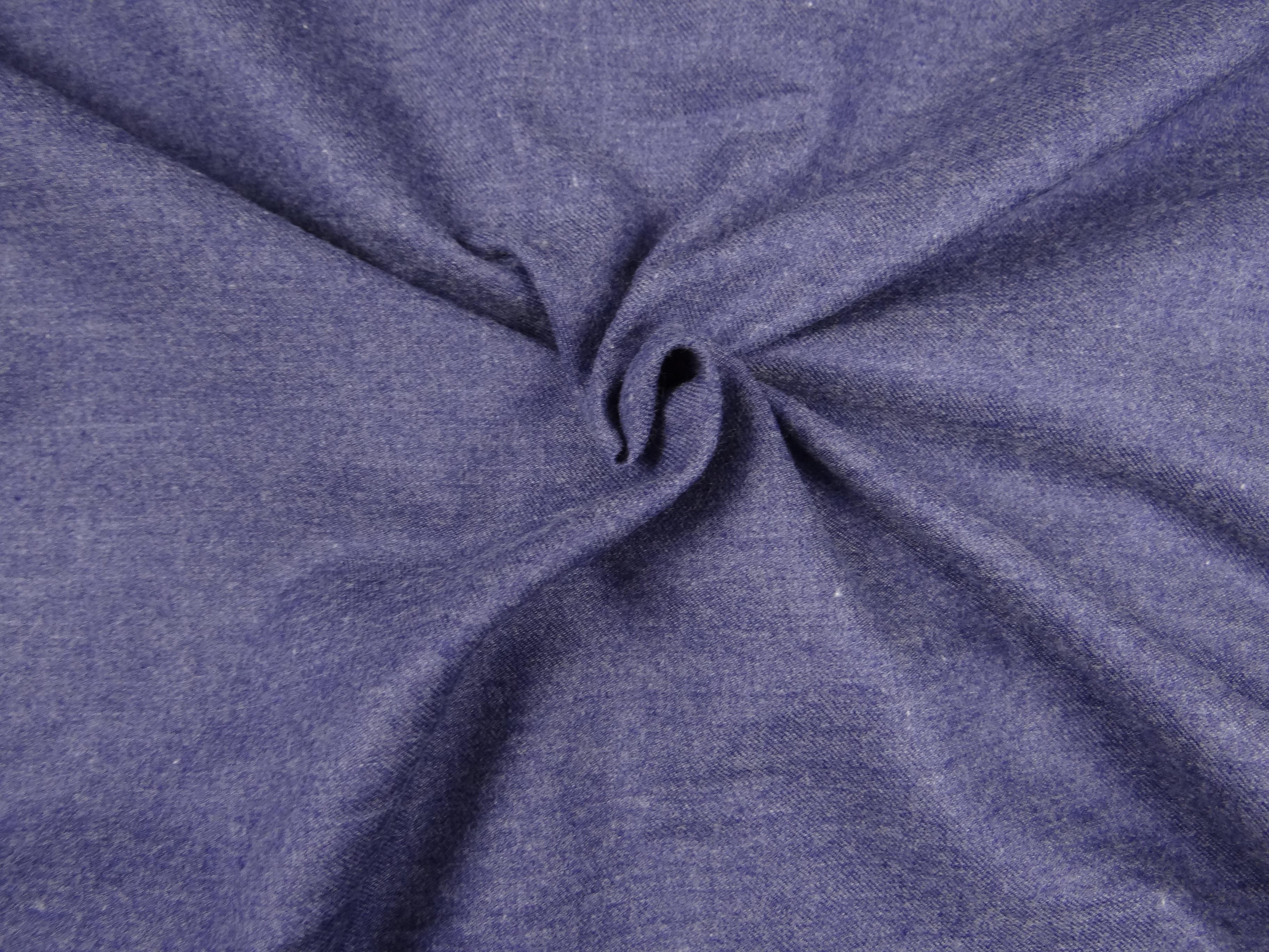Flanell, uni jeansblau 