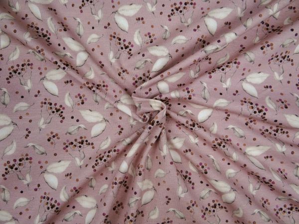 n18659-014-2 Jersey Blätter, mauve