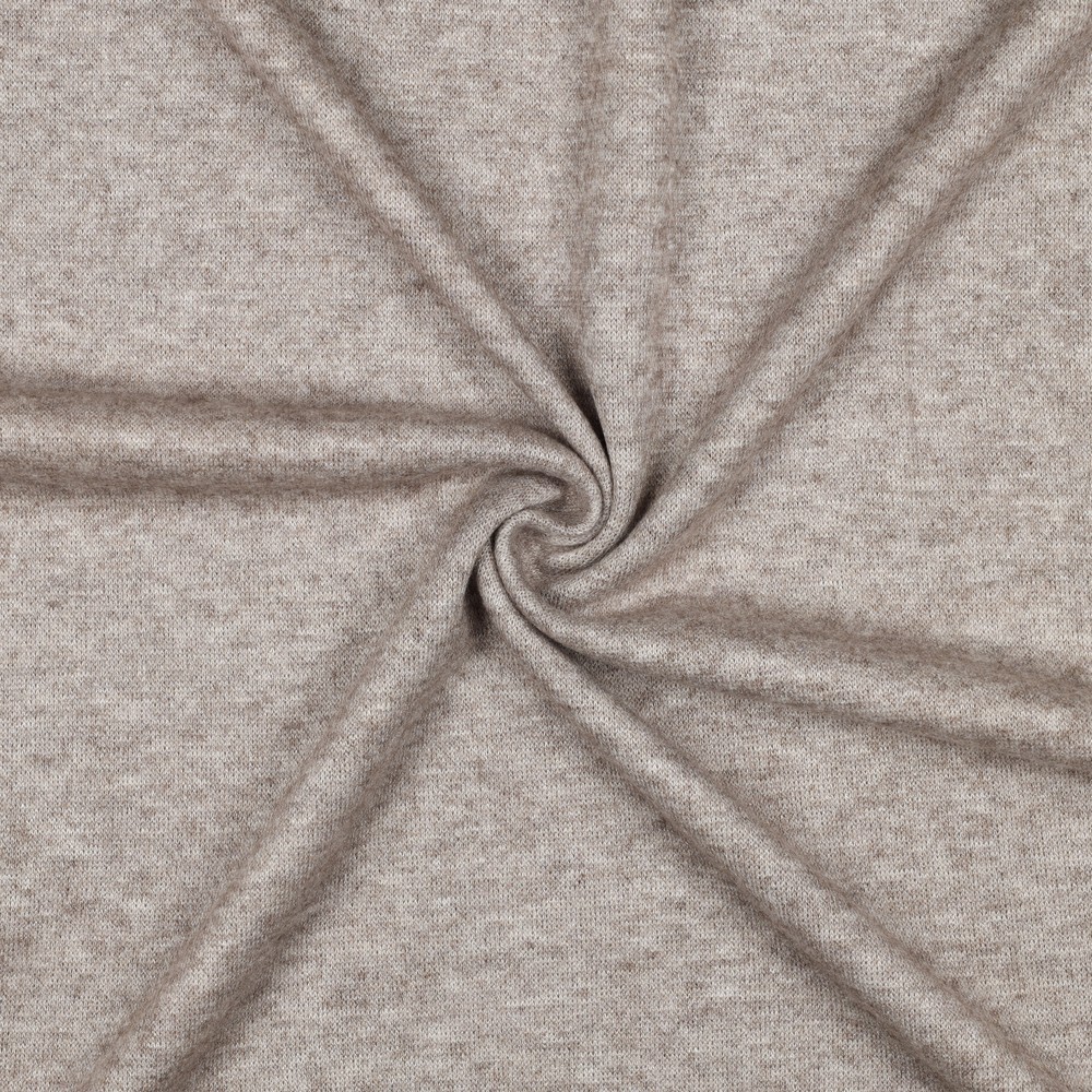Feinstrickstoff, braun 