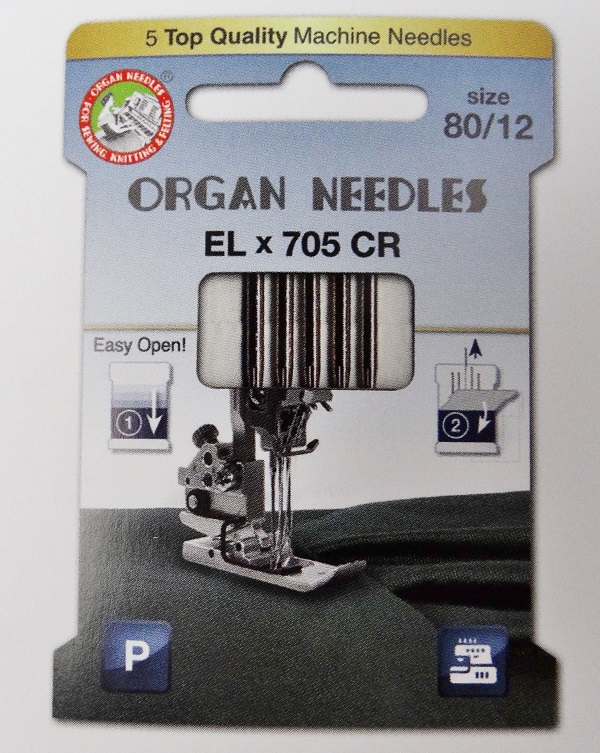 Overlocknadeln EL x 705 CR SUK 80/12