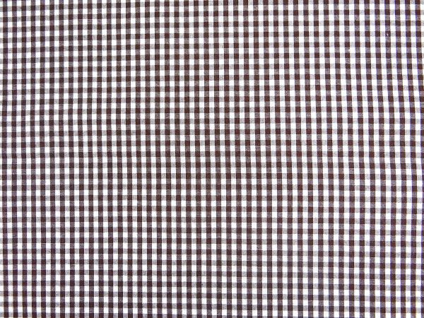 100 % Baumwolle Karo braun 3 mm 