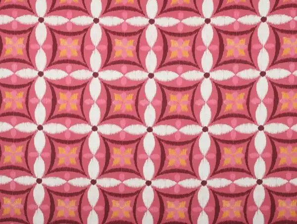 Dekostoff geometrisches Muster , pink