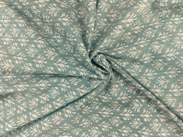 100 % Baumwolle , plisseeartiger Druck, mint