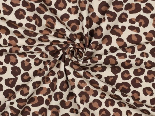 Sweatshirt geraut Animal Print braun Sweatshirt geraut Animal Print braun