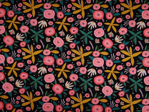 ve08849-007-Alpenfleece-schwarz-Blumen-3 Alpenfleece Blumen, schwarz