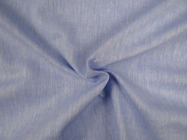 Leinen/ Baumwollmix, uni bleu melange 
