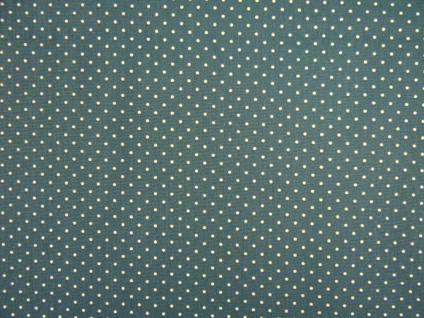 Abschnitt beschichtete Baumwolle, Punkte, petrol