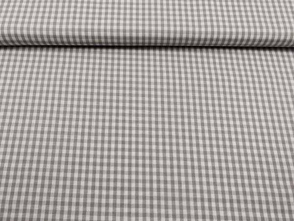 SW183-003-grau 100 % Baumwolle Karo grau 3 mm