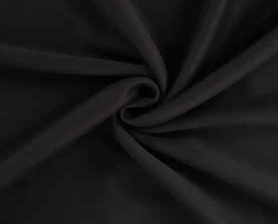 Alpenfleece uni schwarz