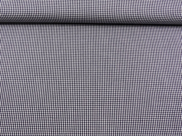 SW597-001 100 % Baumwolle Karo blau 1 mm