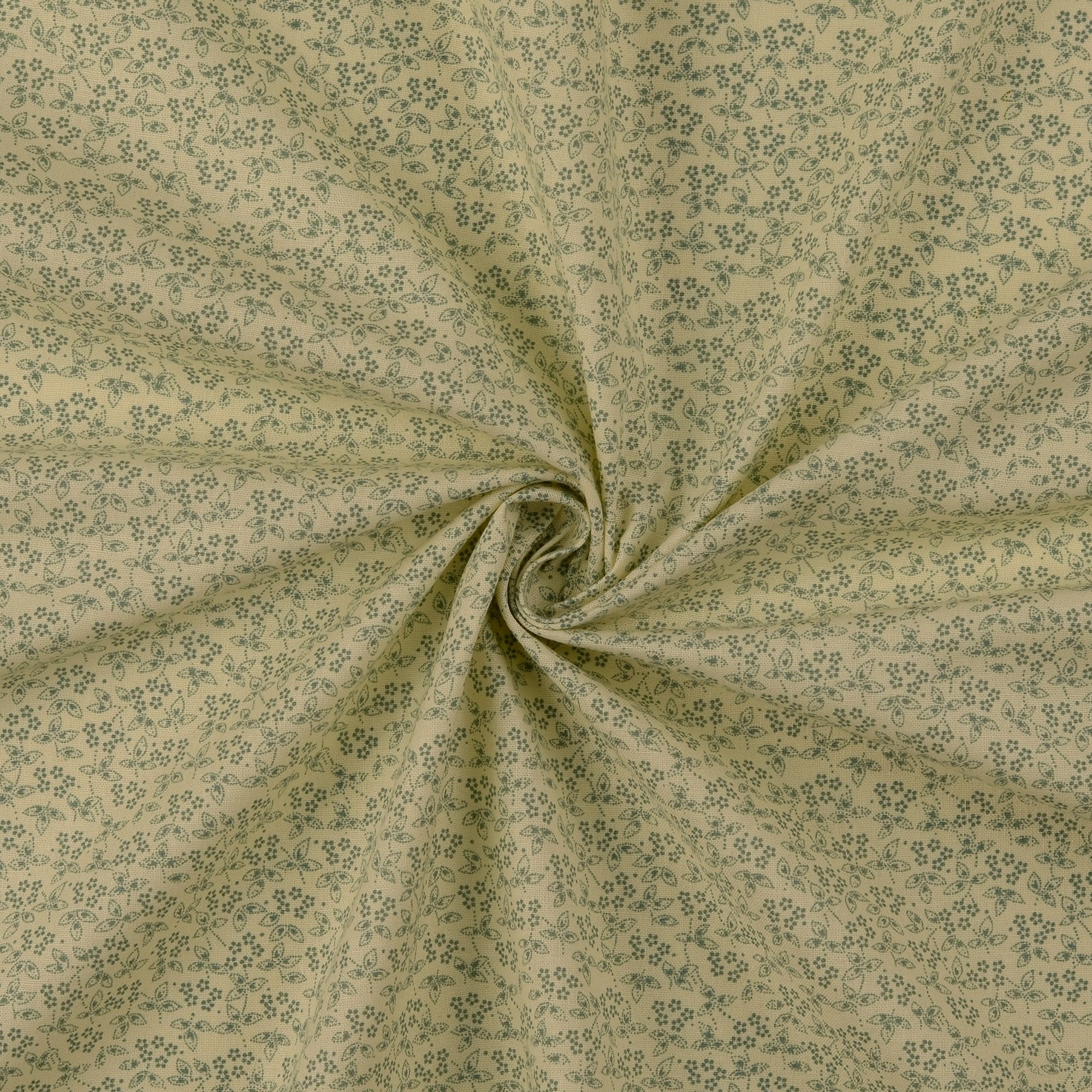 Kombistoff dusty mint, florales Muster