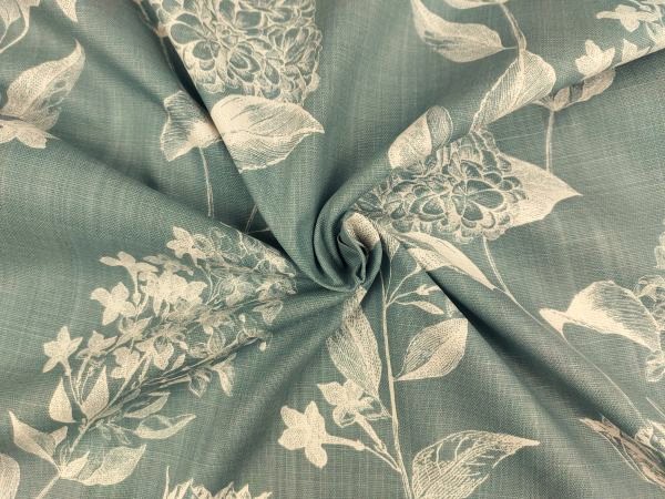 Dekostoff Blumen & Blätter, mint Dekostoff Blumen & Blätter, mint
