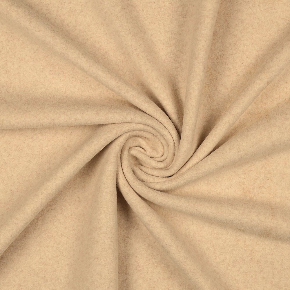 Fleece , Baumwolle , beige melange Fleece , Baumwolle , beige melange