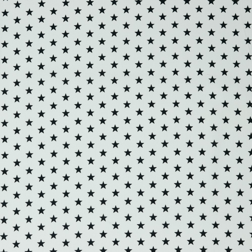 04955-101_mainimage 100 % Baumwolle Stern groß weiß/schwarz