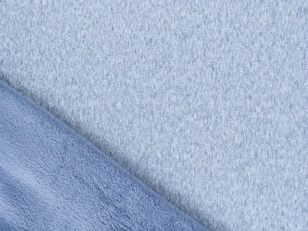 Alpenfleece hellblau meliert Alpenfleece hellblau meliert