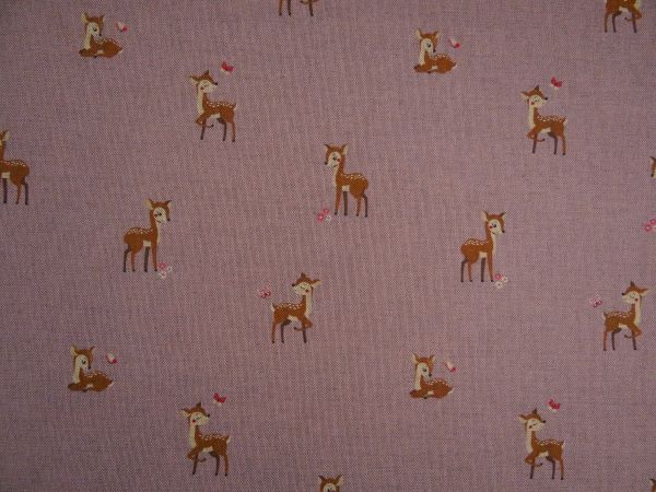 Dekostoff Reh mauve