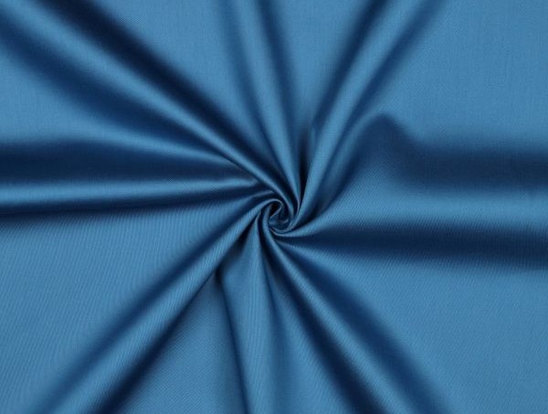  Blusenstoff , Baumwollsatin, uni, petrol 