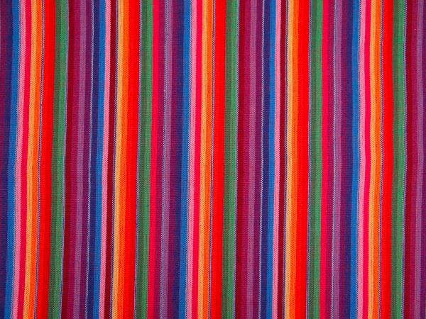 Dekostoff Jacquard, bunte Streifen