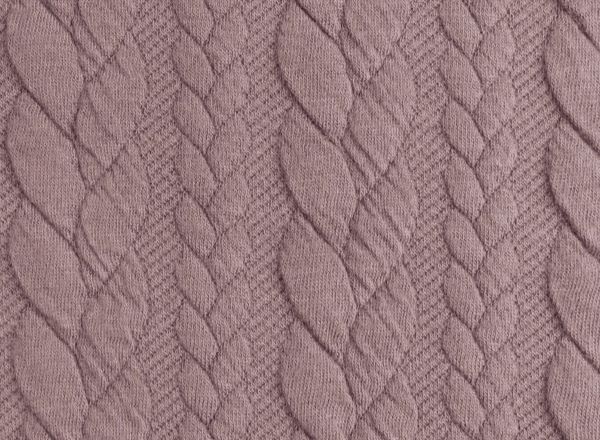 Strickstoff, Zopfmuster, dusty rose