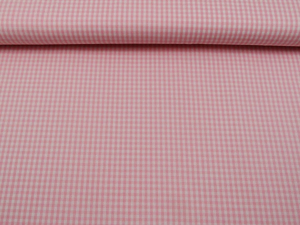 SW432-003-rosa 100 % Baumwolle Karo rosa 3 mm