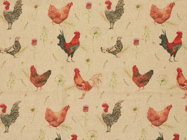 Dekostoff , Hahn, ecru